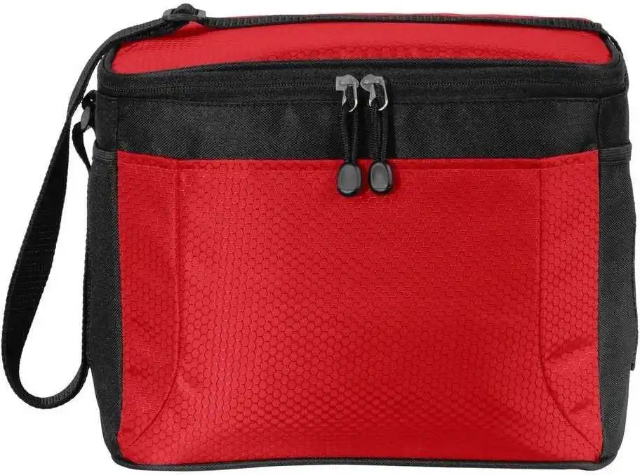 Port Authority Bg513 12 can Cube Cooler Red Black