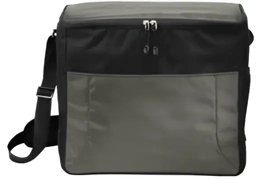 Port Authority Bg514 24-can Cube Cooler - Gray Black - Gray/