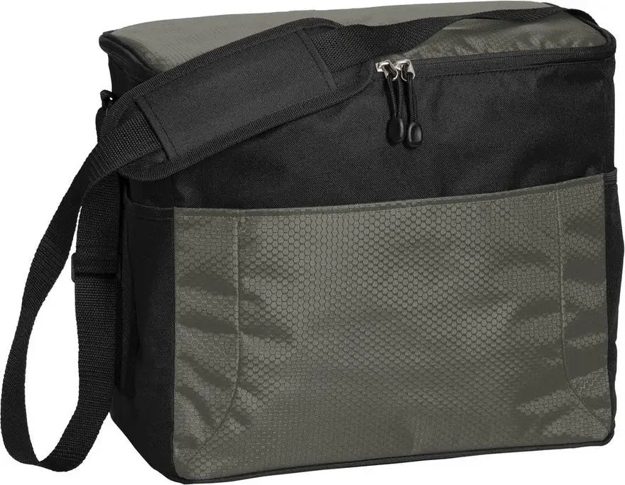 Port Authority Bg514 24-can Cube Cooler - Gray Black - Gray/