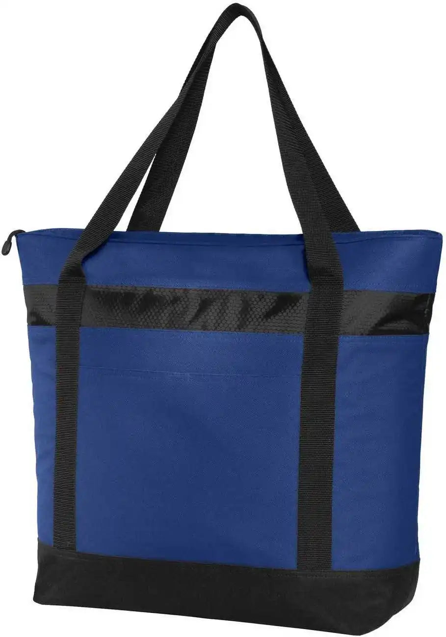 Port Authority Bg527 Large Tote Cooler True Royal Black