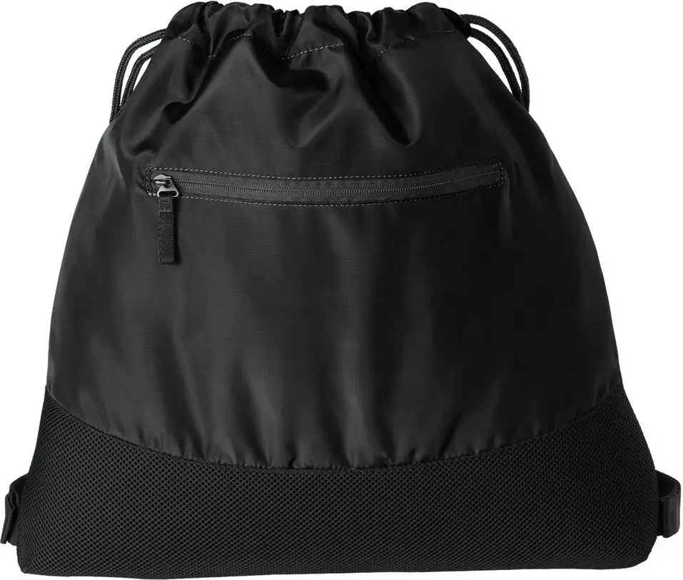 Port Authority Bg619 Agility Mesh Pocket Cinch - Deep Black