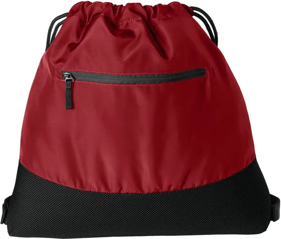 Port Authority Bg619 Agility Mesh Pocket Cinch - Rich Red