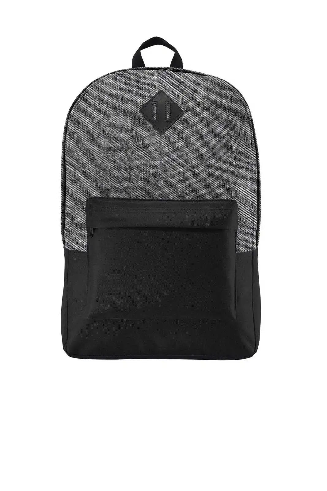 Port Authority Bg7150 Retro Backpack Heather Gray Black