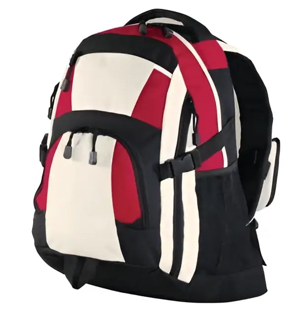 Port Authority Bg77 Urban Backpack - Black Light Gray Stone - Black/ Gray/