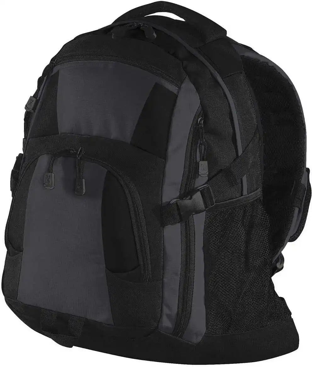 Port Authority Bg77 Urban Backpack Black Magnet Dark Gray / Adult Osfm