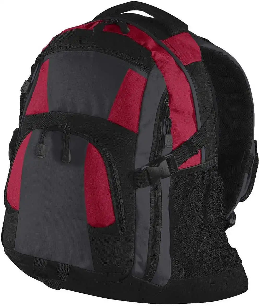 Port Authority Bg77 Urban Backpack Red Magnet Black / Adult Osfm