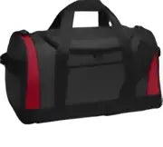 Port Authority Bg800 Voyager Sports Duffel - Dark Gray Red - Gray/