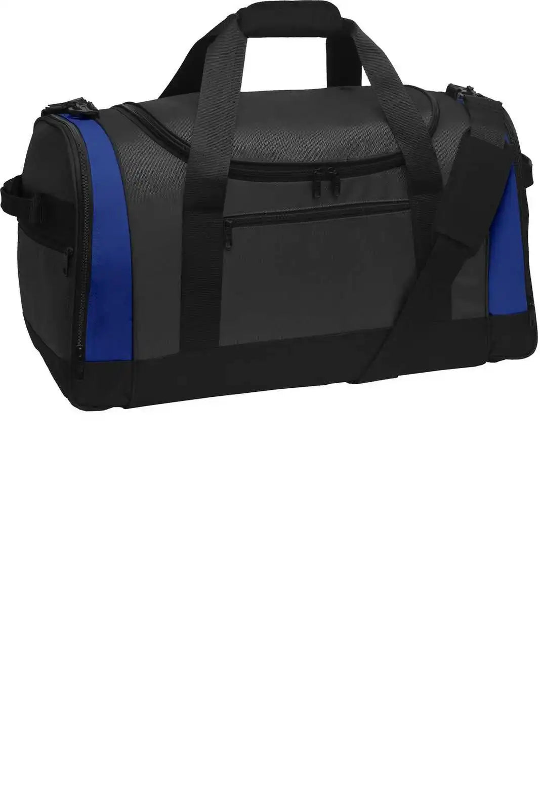 Port Authority Bg800 Voyager Sports Duffel - Dark Gray Twilight Blue - Navy