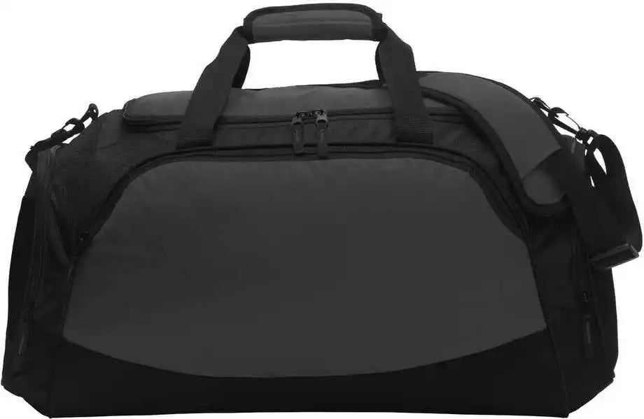 Port Authority Bg801 Medium Active Duffel - Dark Chacoal Black - Gray