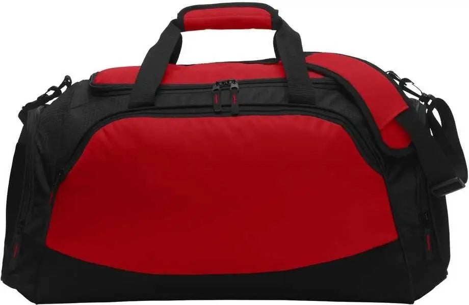 Port Authority Bg801 Medium Active Duffel - True Red Black
