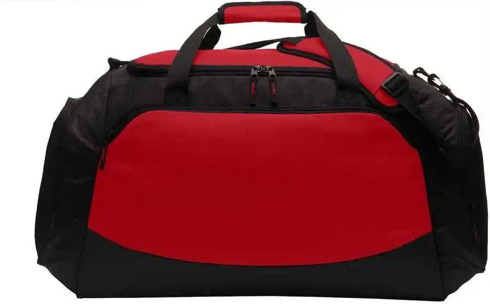 Port Authority Bg802 Large Active Duffel True Red Black