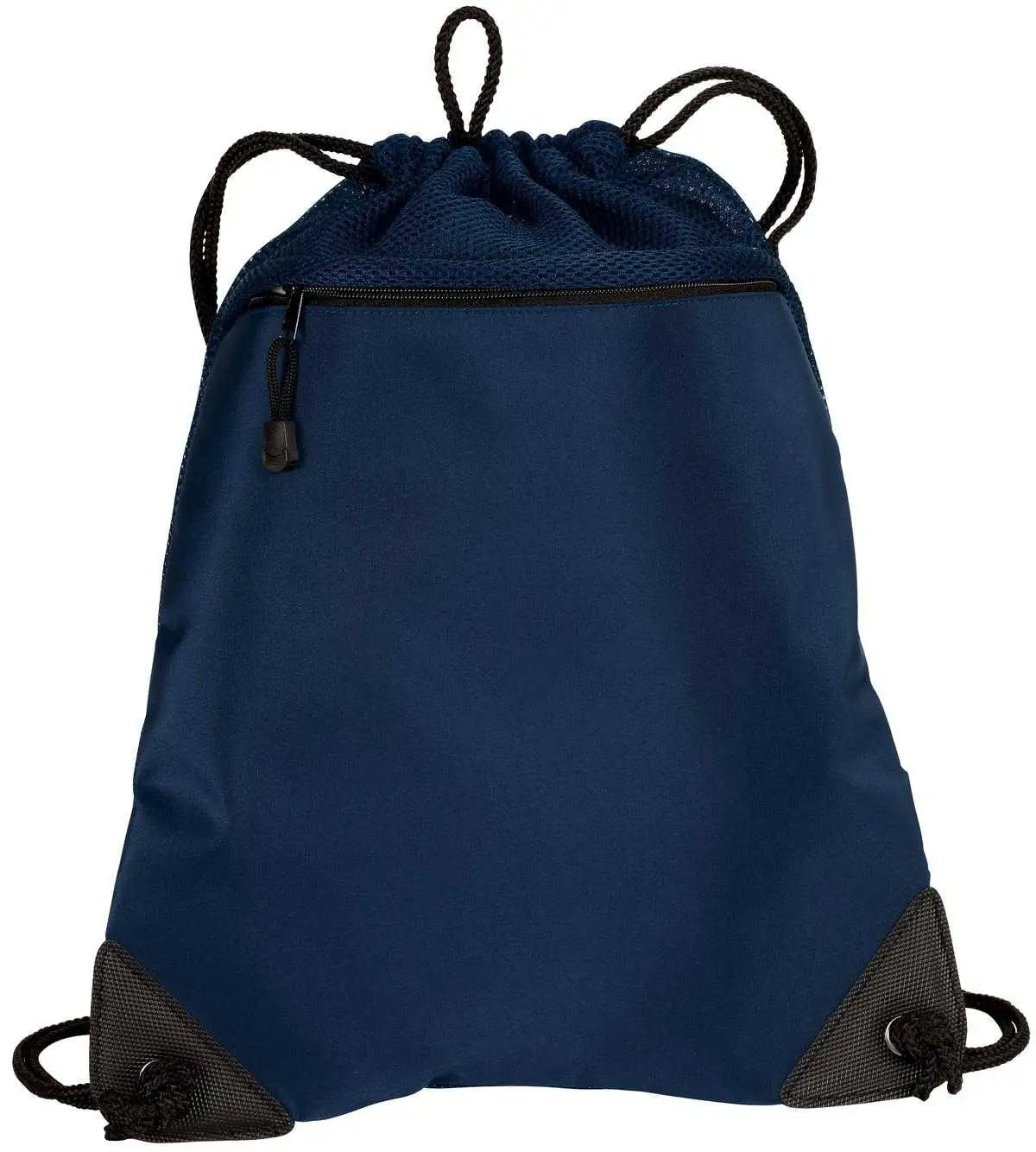 Port Authority Bg810 Cinch Pack with Mesh Trim - Navy