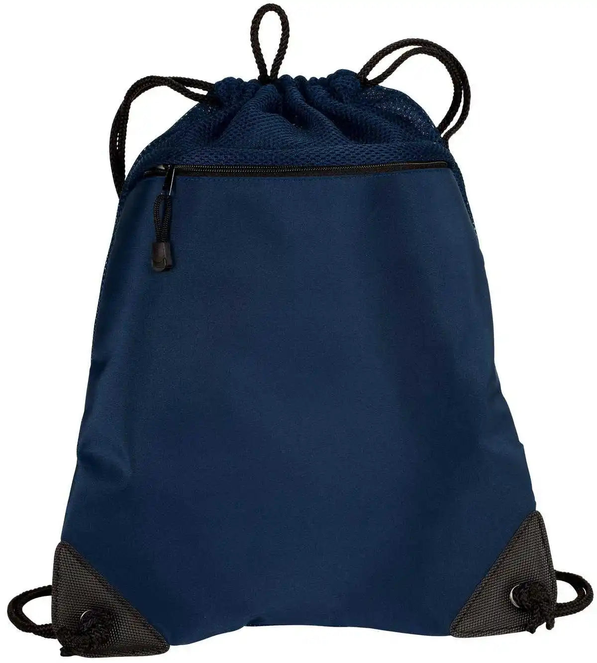 Port Authority Bg810 Cinch Pack with Mesh Trim Navy
