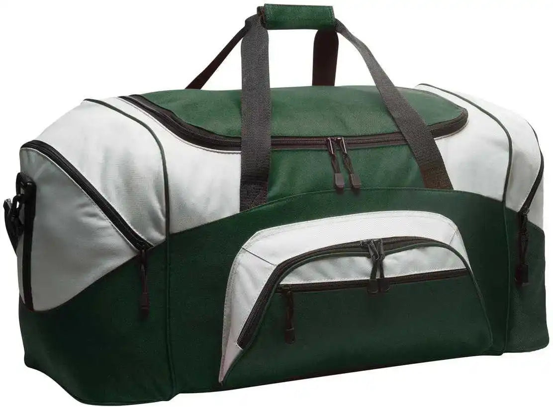 Port Authority Bg99 Standard Colorblock Sport Duffel - Hunter Gray - Forest