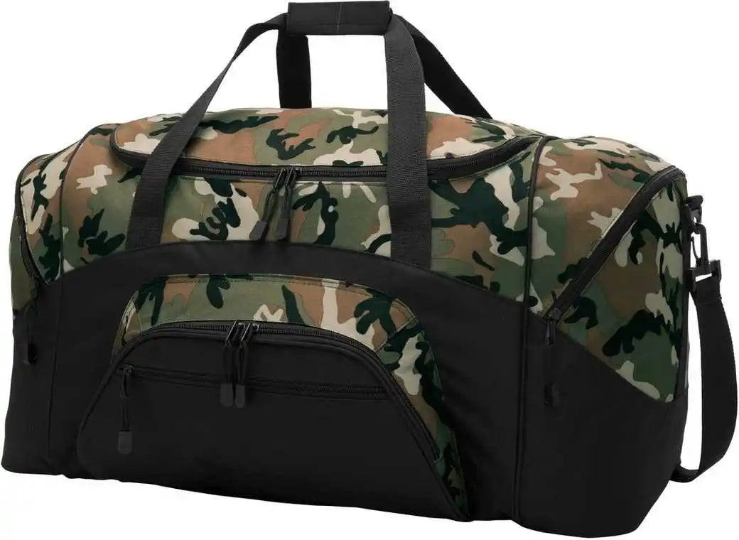 Port Authority Bg99 Standard Colorblock Sport Duffel - Military Camo Black - Muti-color