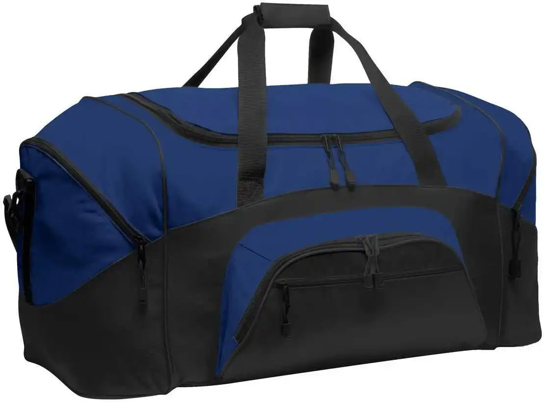 Port Authority Bg99 Standard Colorblock Sport Duffel True Royal Black