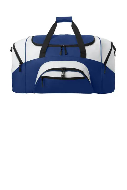 Port Authority Bg99 Standard Colorblock Sport Duffel - True Royal Gray - Royal/