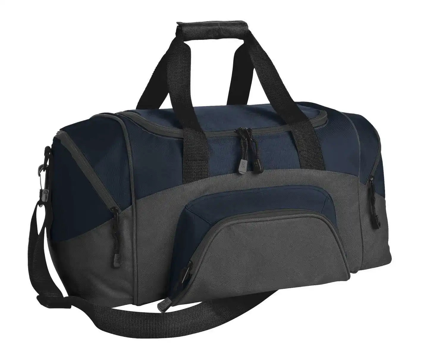 Port Authority Bg990s Small Colorblock Sport Duffel - Navy Dark Charcoal - Gray