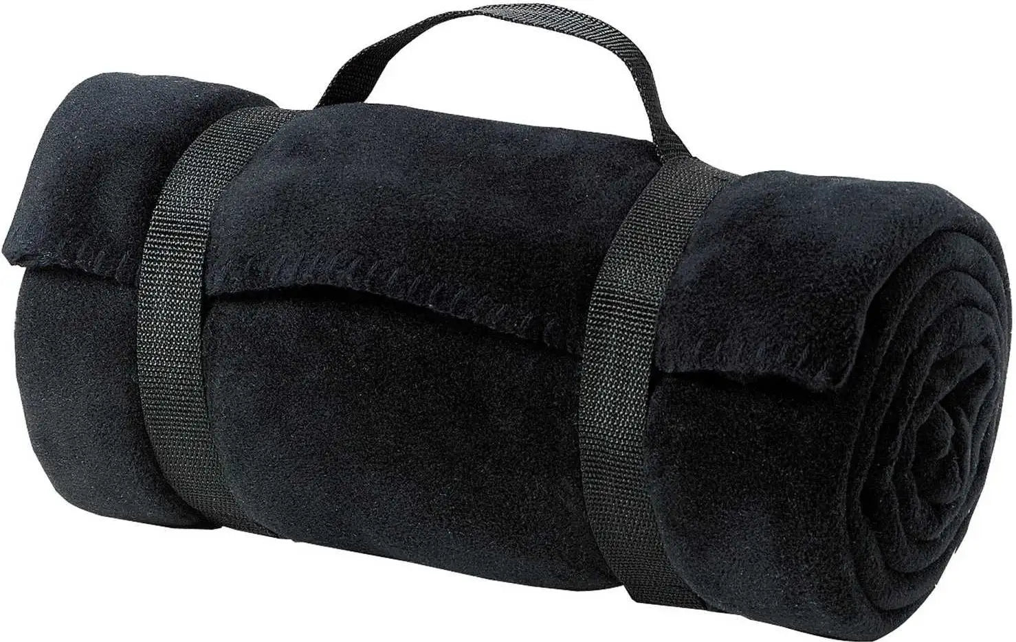 Port Authority Bp10 Value Fleece Blanket with Strap - Black - one Size Fits Most