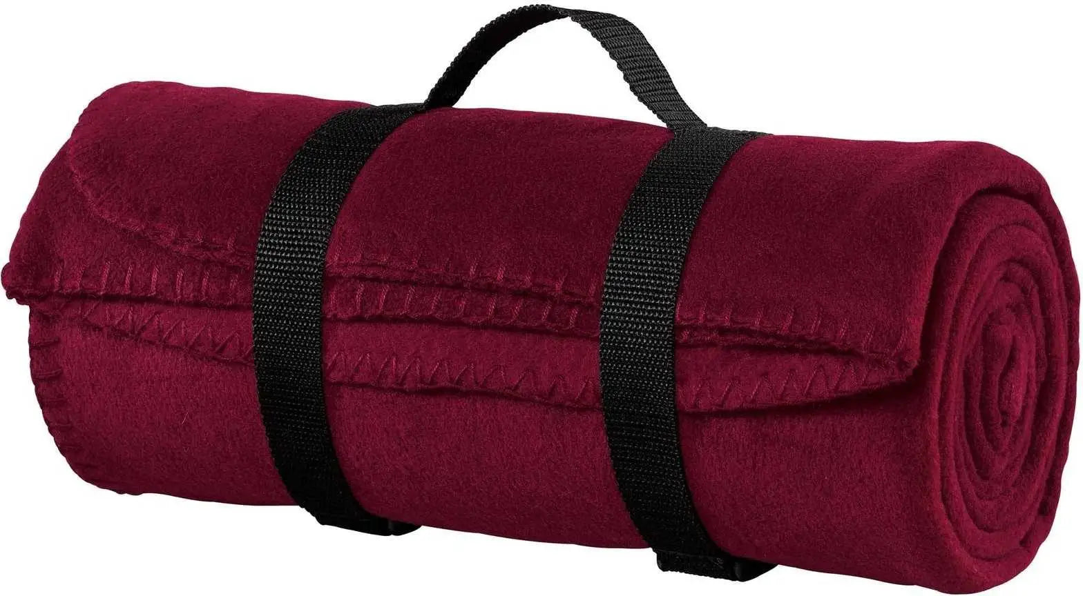 Port Authority Bp10 Value Fleece Blanket with Strap - Maroon - one Size Fits Most