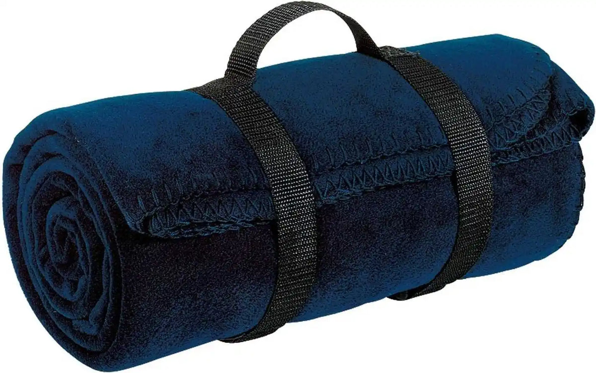 Port Authority Bp10 Value Fleece Blanket with Strap - Navy - one Size Fits Most