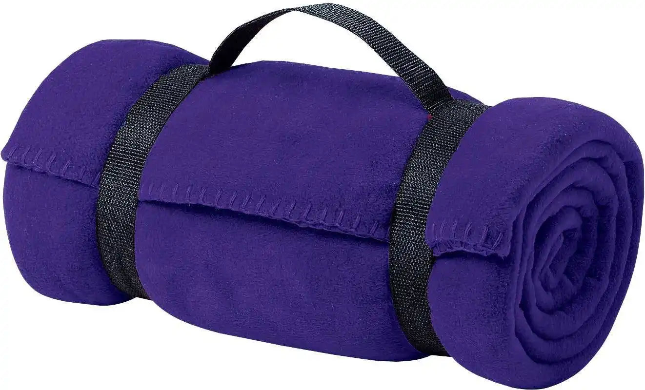 Port Authority Bp10 Value Fleece Blanket with Strap - Purple - one Size Fits Most