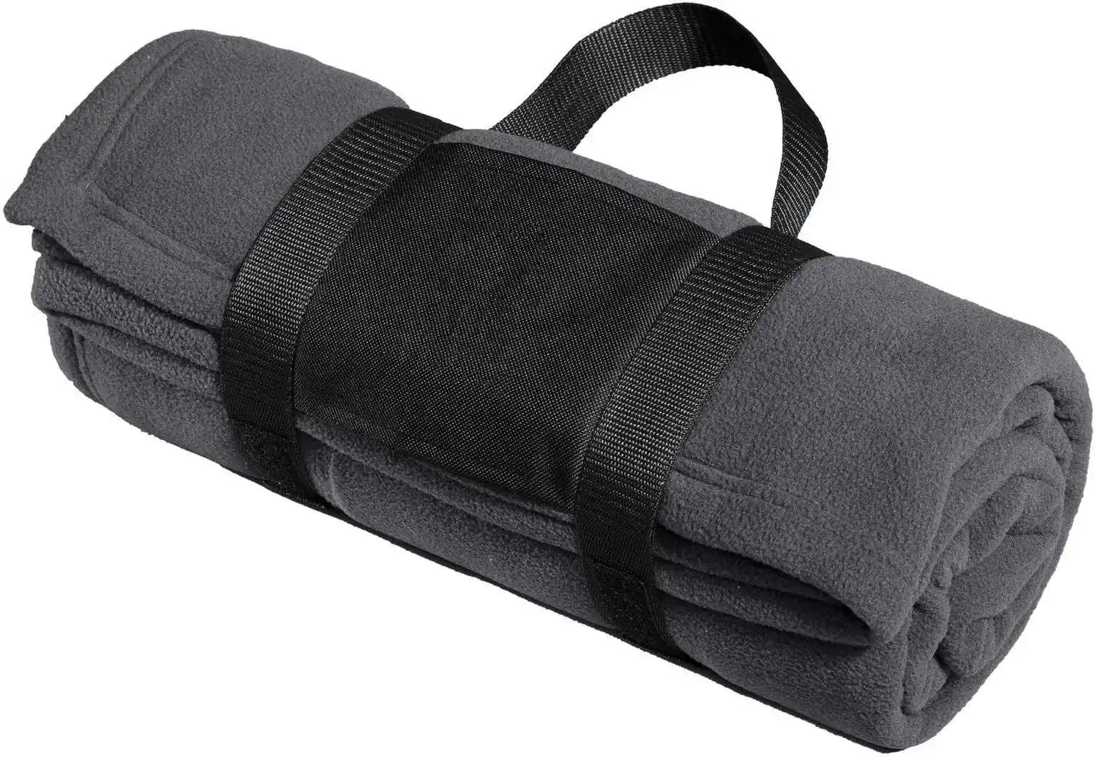 Port Authority Bp20 Fleece Blanket with Carrying Strap - Iron Gray - Dark / one Size Fits Most