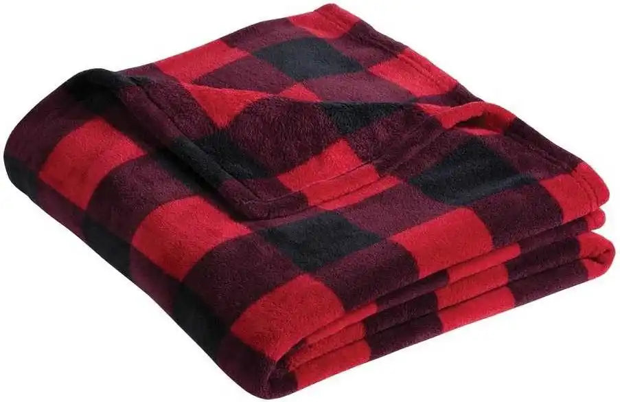 Port Authority Bp31 Ultra Plush Blanket - Buffalo Plaid - Multi-colored