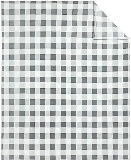Port Authority Bp31 Ultra Plush Blanket - Marshmallow Monument Gray Check - Marshmallow/
