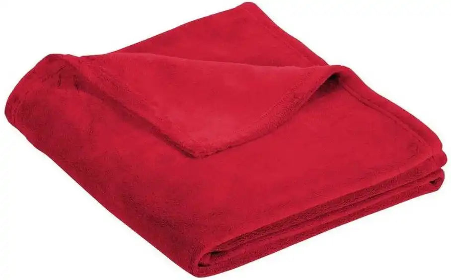 Port Authority Bp31 Ultra Plush Blanket - Rich Red - Osfa