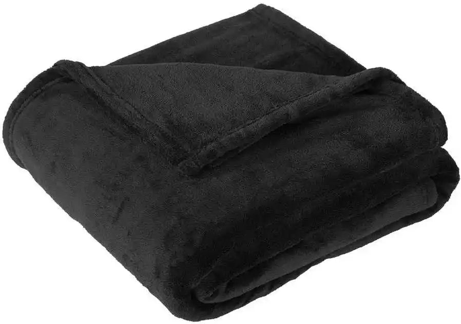 Port Authority Bp32 Oversized Ultra Plush Blanket - Deep Black - Osfa