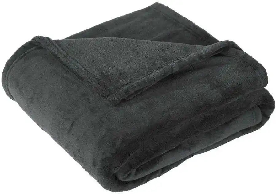 Port Authority Bp32 Oversized Ultra Plush Blanket - Graphite - Dark Gray / Osfa