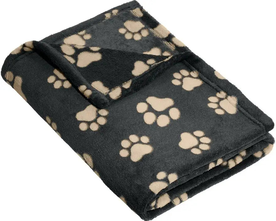Port Authority Bp33 Small Ultra Plush Blanket - Graphite Biscuit Paws - Graphite/
