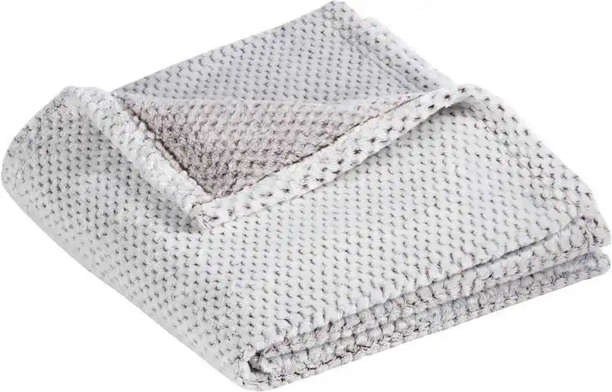 Port Authority Bp35 Plush Texture Blanket Dark Chocolate Brown