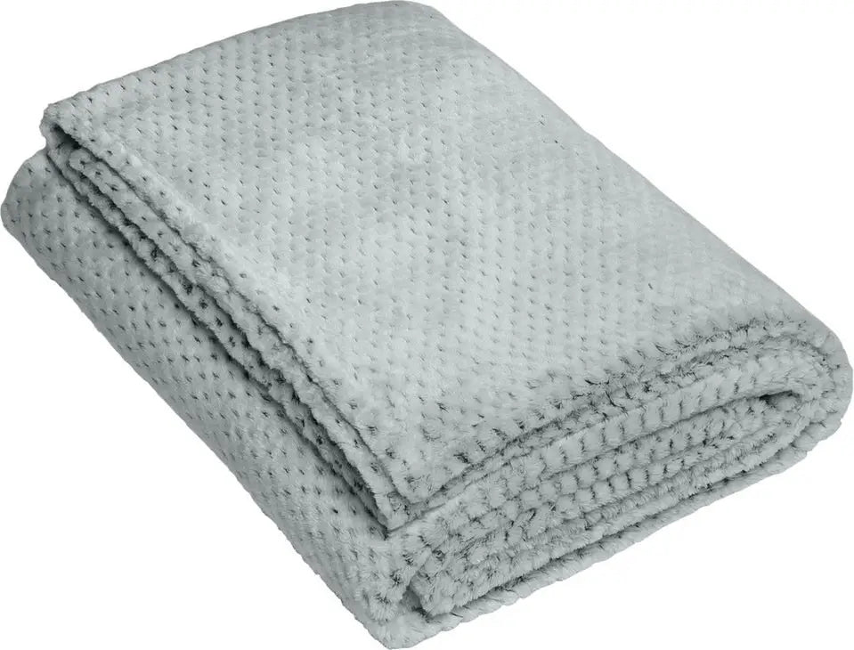 Port Authority Bp35 Plush Texture Blanket - Shadow Gray