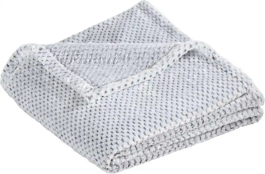 Port Authority Bp35 Plush Texture Blanket Shadow Gray