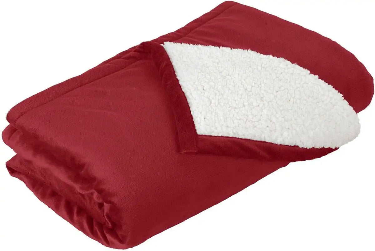 Port Authority Bp40 Mountain Lodge Blanket Red Rhubarb / one Size Fits Most