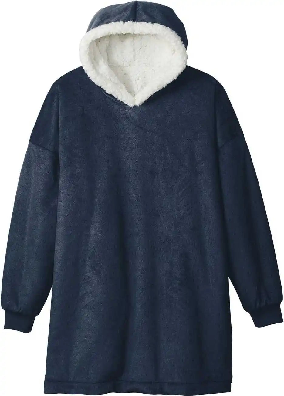 Port Authority Bp41 Mountain Lodge Wearable Blanket - Navy Eclipse - Adult Osfm