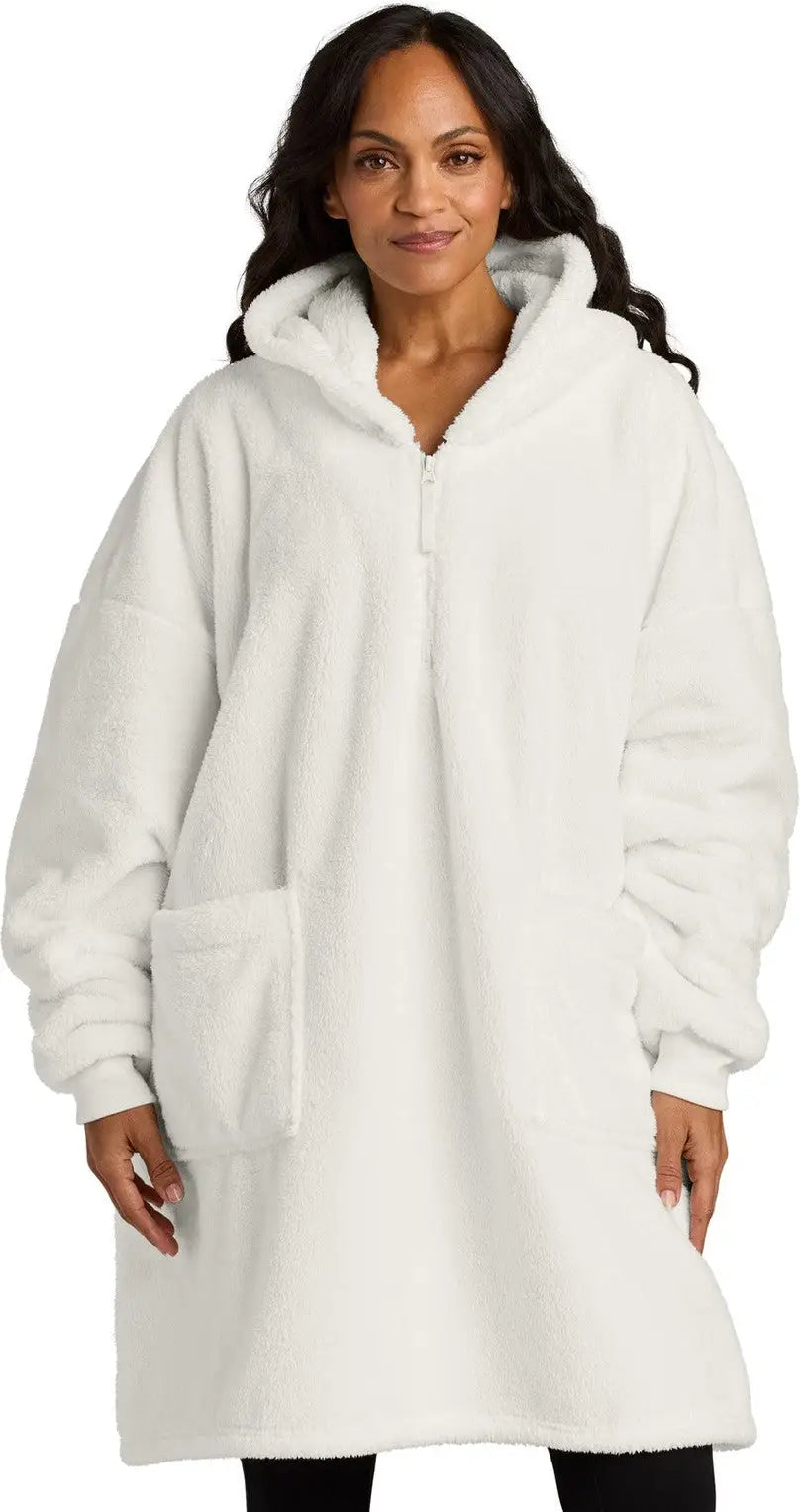 Port Authority Bp42 Plush Poncho - Marshmallow - Adult Osfa