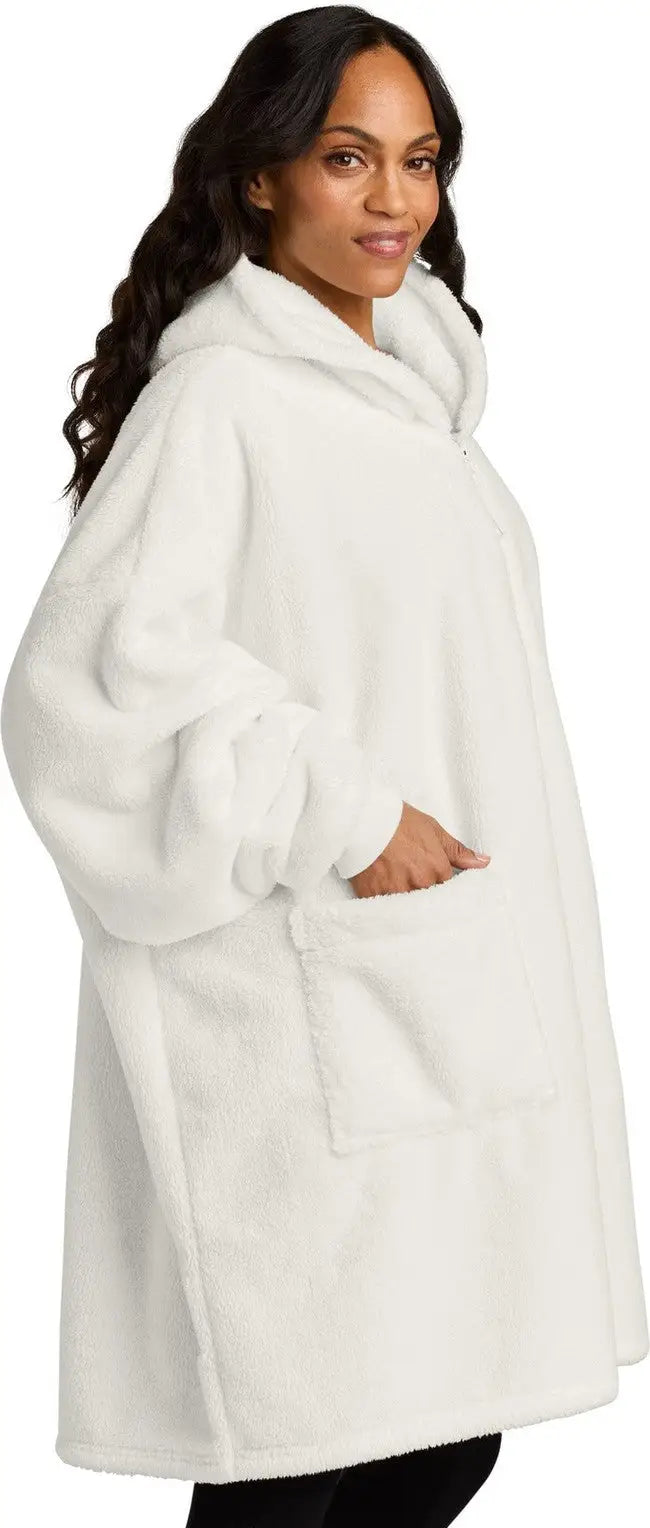 Port Authority Bp42 Plush Poncho - Marshmallow - Adult Osfa
