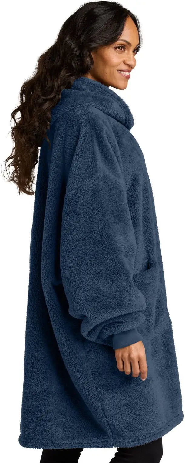 Port Authority Bp42 Plush Poncho - River Blue Navy - Adult Osfa