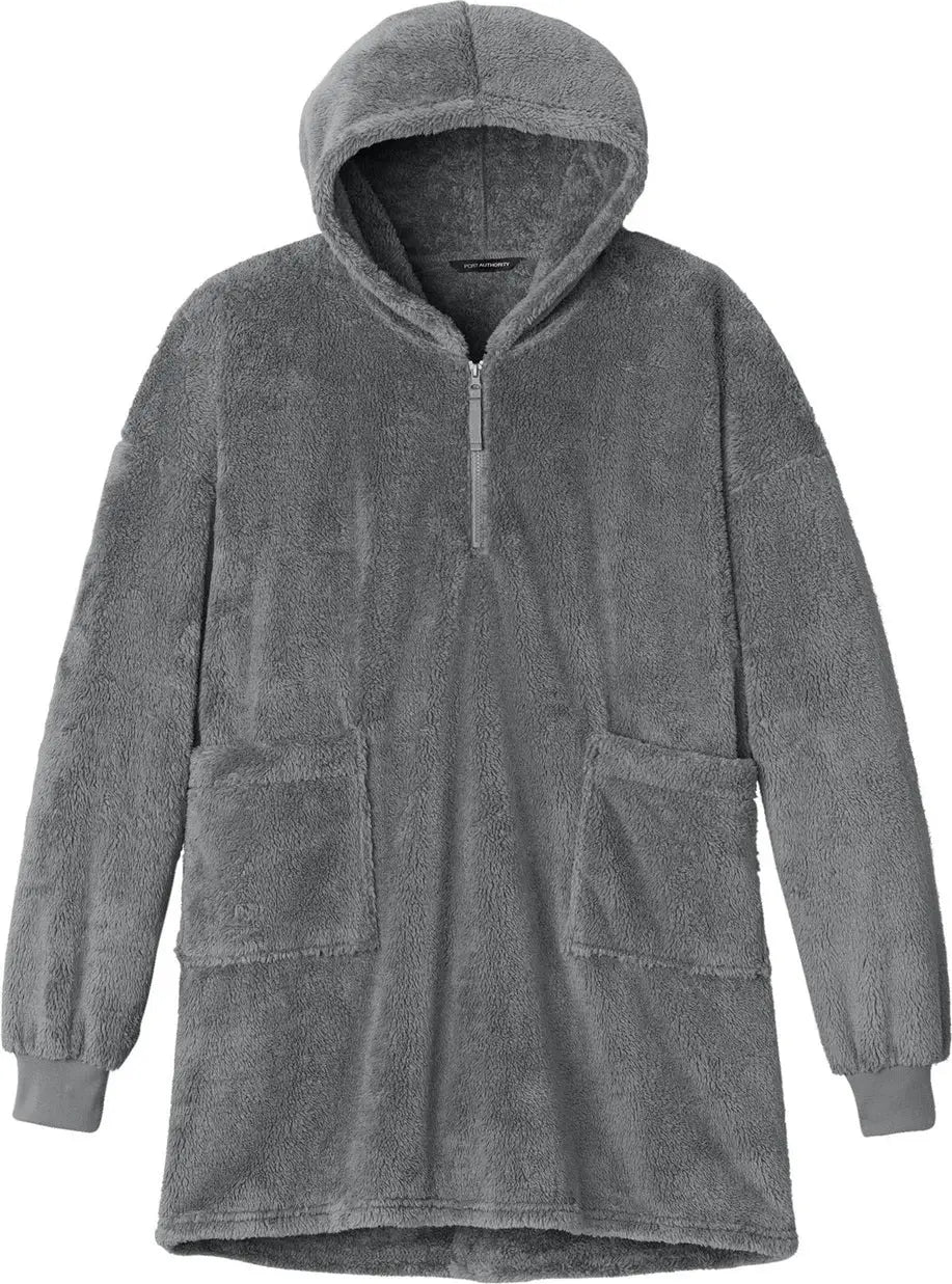Port Authority Bp42 Plush Poncho - Smoke Gray - Adult Osfa