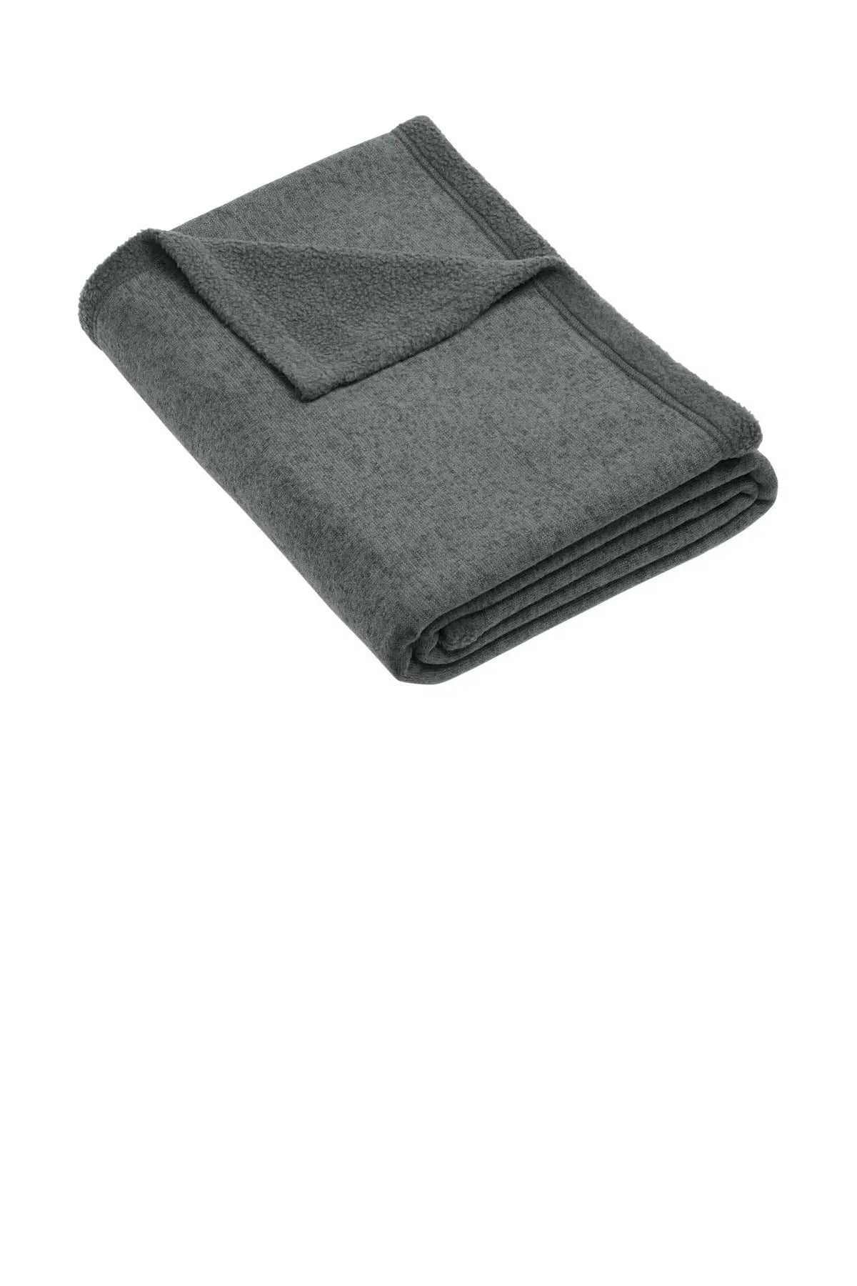 Port Authority Bp46 Arc Sweater Fleece Blanket - Gray Smoke Heather