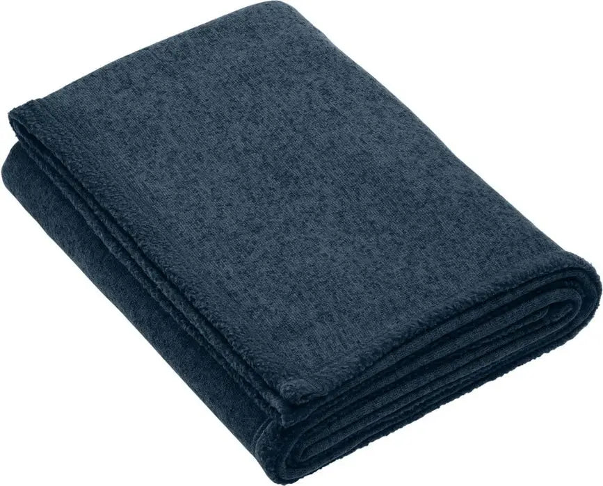 Port Authority Bp46 Arc Sweater Fleece Blanket - Insignia Blue Heather
