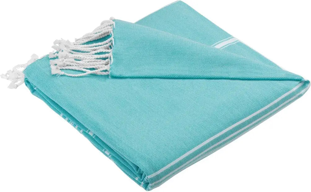 Port Authority Bp90 Cali Throw Blanket - Aquamarine White - Aquamarine/