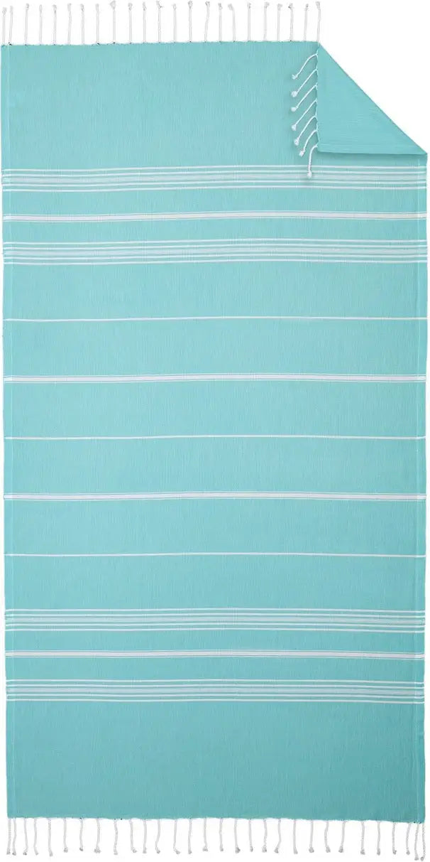 Port Authority Bp90 Cali Throw Blanket - Aquamarine White - Aquamarine/