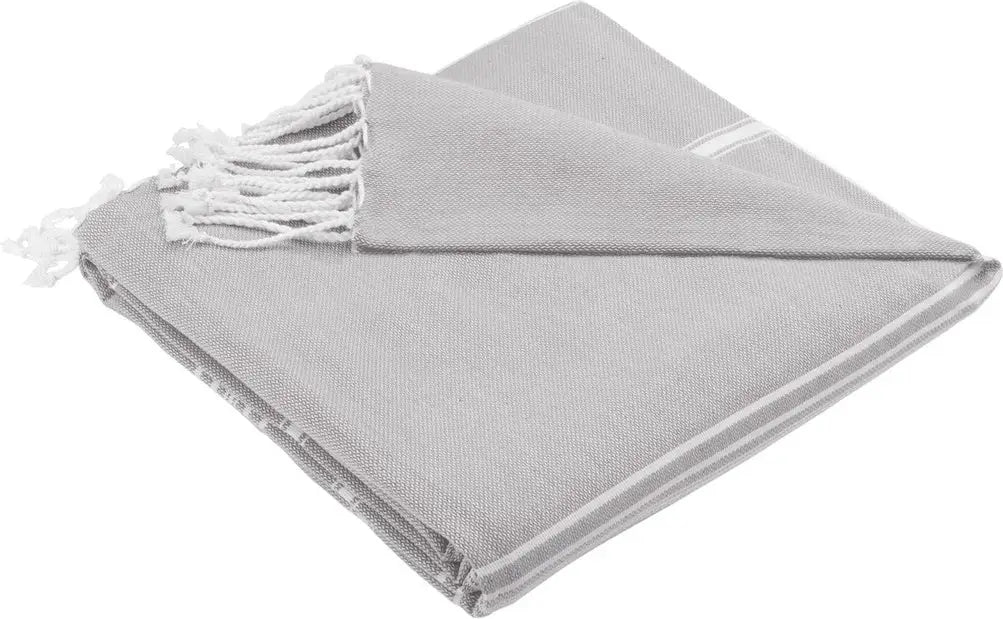 Port Authority Bp90 Cali Throw Blanket - Monument Gray White - Gray/