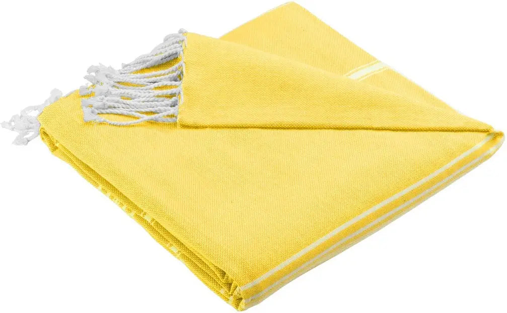 Port Authority Bp90 Cali Throw Blanket - Sunflower Yellow White - Yellow/