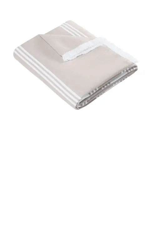 Port Authority Bp91 Beach Throw Blanket - Sahara White - Sahara/