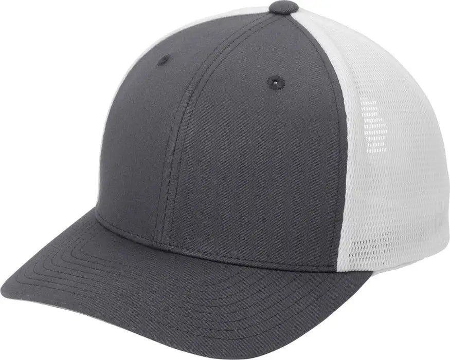 Port Authority C110 Flexfit 110 Mesh Cap - Graphite White - Graphite/ / Adult Osfa